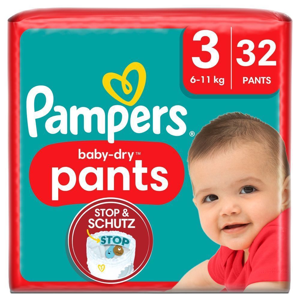 Bild: Pampers Baby-Dry Pants Größe 3, 6kg - 11kg 