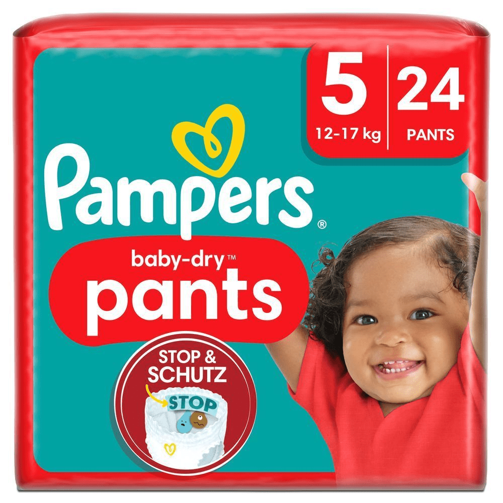 Bild: Pampers Baby-Dry Pants Größe 5, 12kg - 17kg 