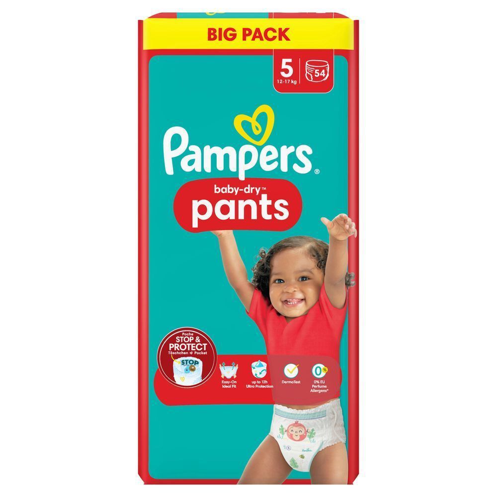 Bild: Pampers Baby-Dry Pants Größe 5, 12kg - 17kg 