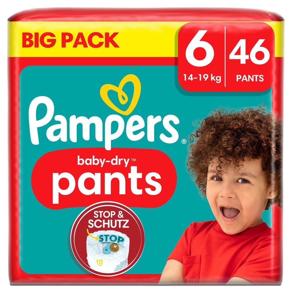 Bild: Pampers Baby-Dry Pants Größe 6, 14kg - 19kg 