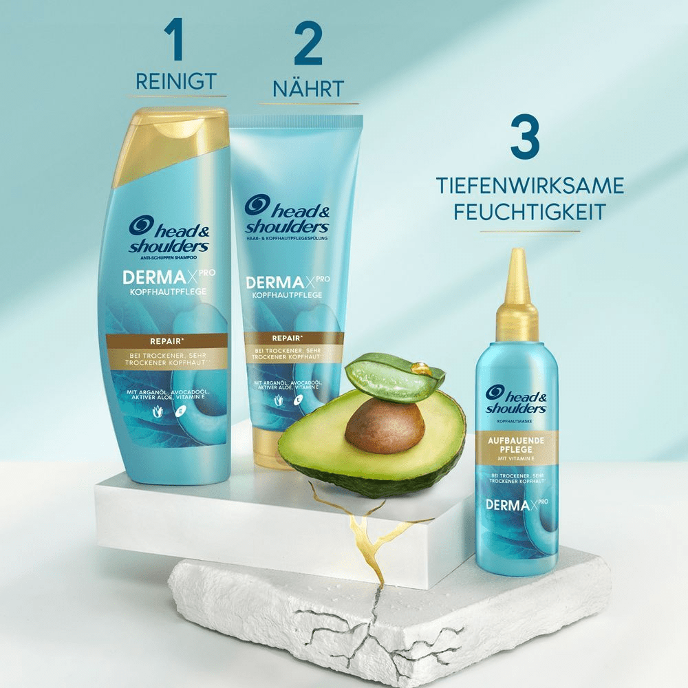 Bild: head & shoulders DERMAXPRO Repair Anti-Schuppen Shampoo & Kopfhautpflege 