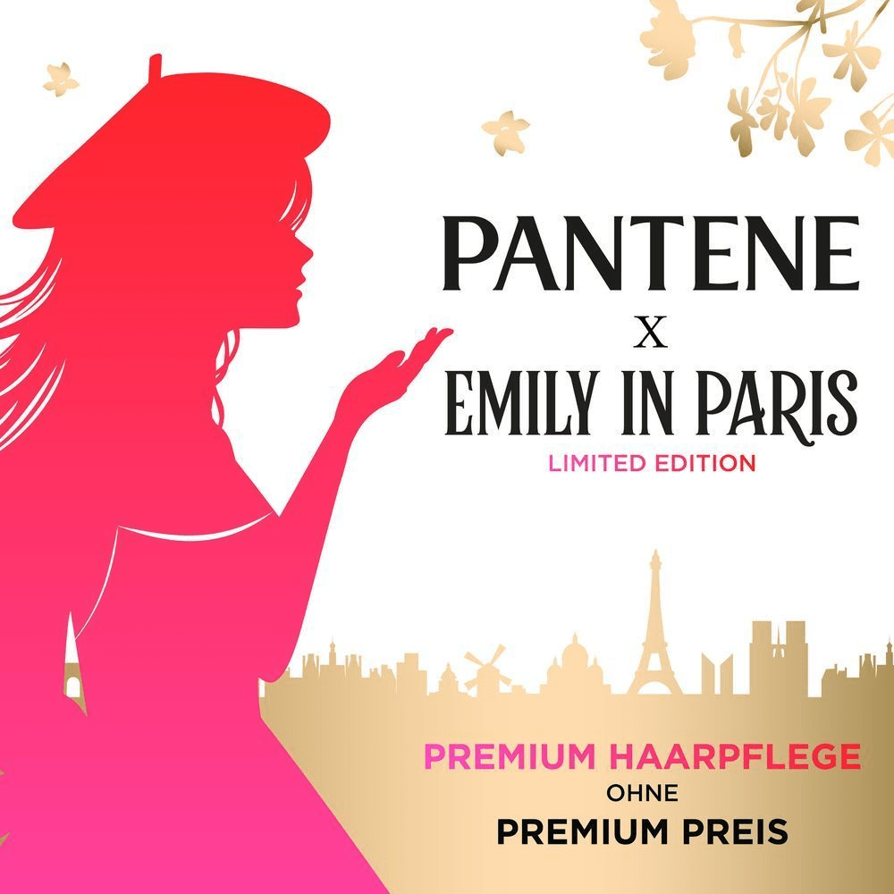 Bild: PANTENE PRO-V Emily in Paris Limitied Edition Repair & Care Serum Shampoo 