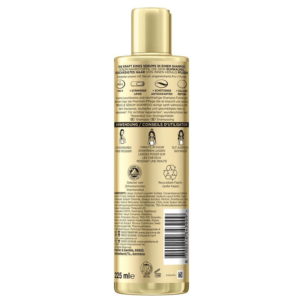 Bild: PANTENE PRO-V Emily in Paris Limitied Edition Repair & Care Serum Shampoo 