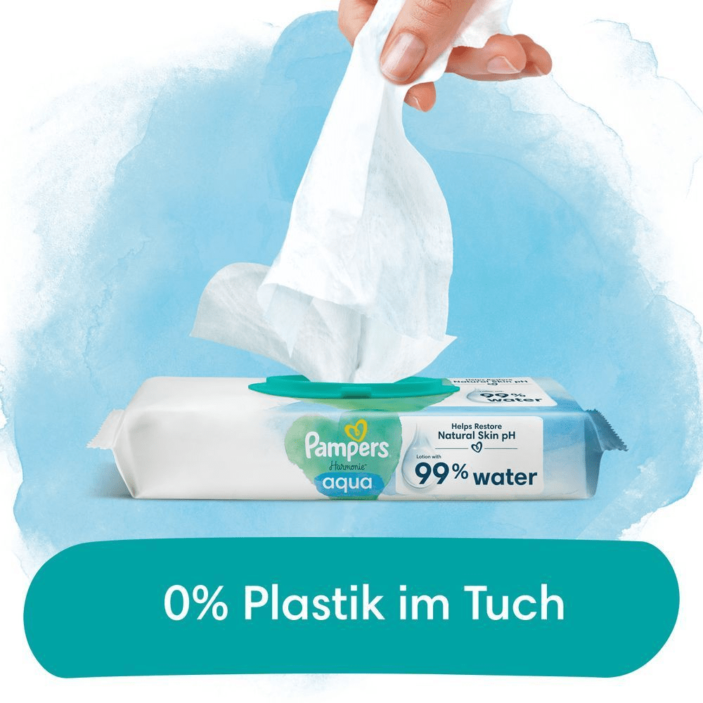 Bild: Pampers Harmonie Aqua Feuchttücher 