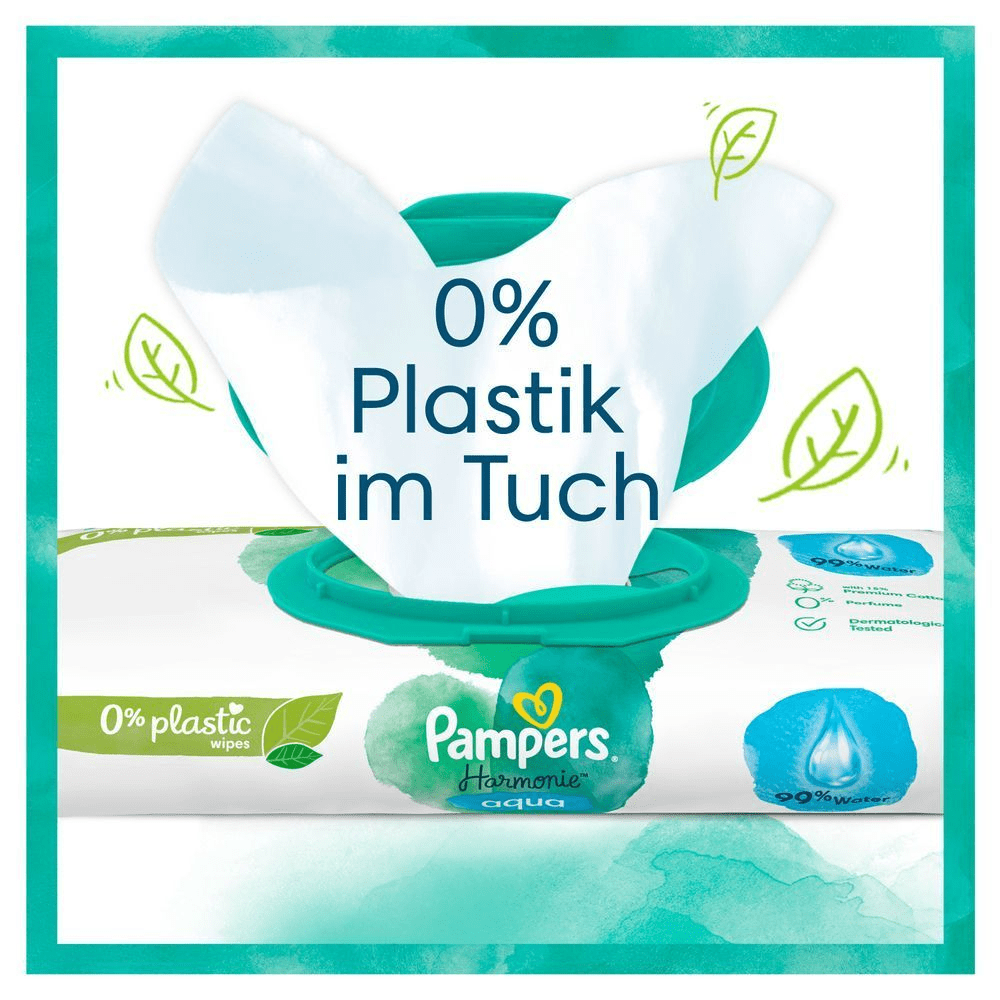 Bild: Pampers Harmonie Aqua Feuchttücher 