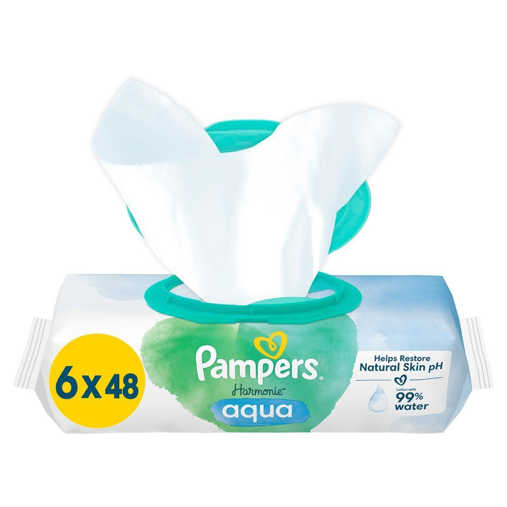 Bild: Pampers Harmonie Aqua Baby-Feuchttücher 