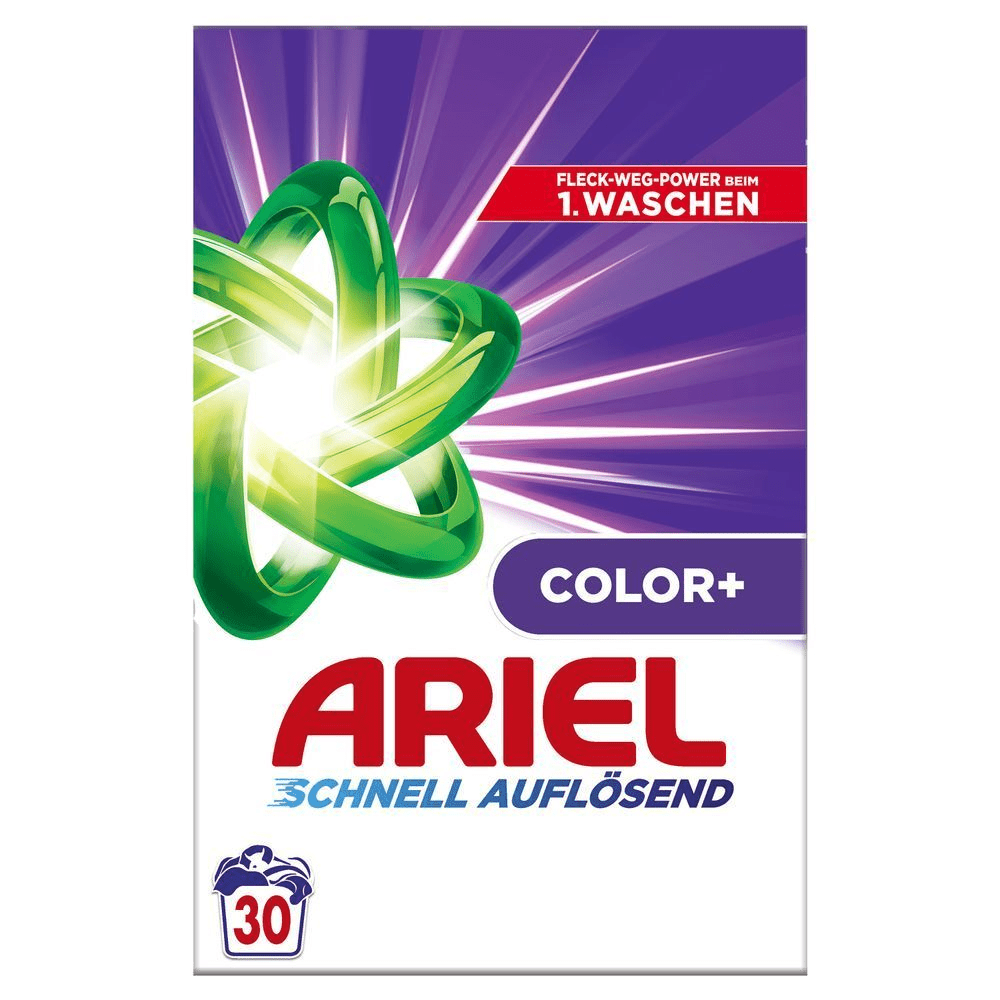 Bild: ARIEL Schnell Auflösendes Pulverwaschmittel Color+ 