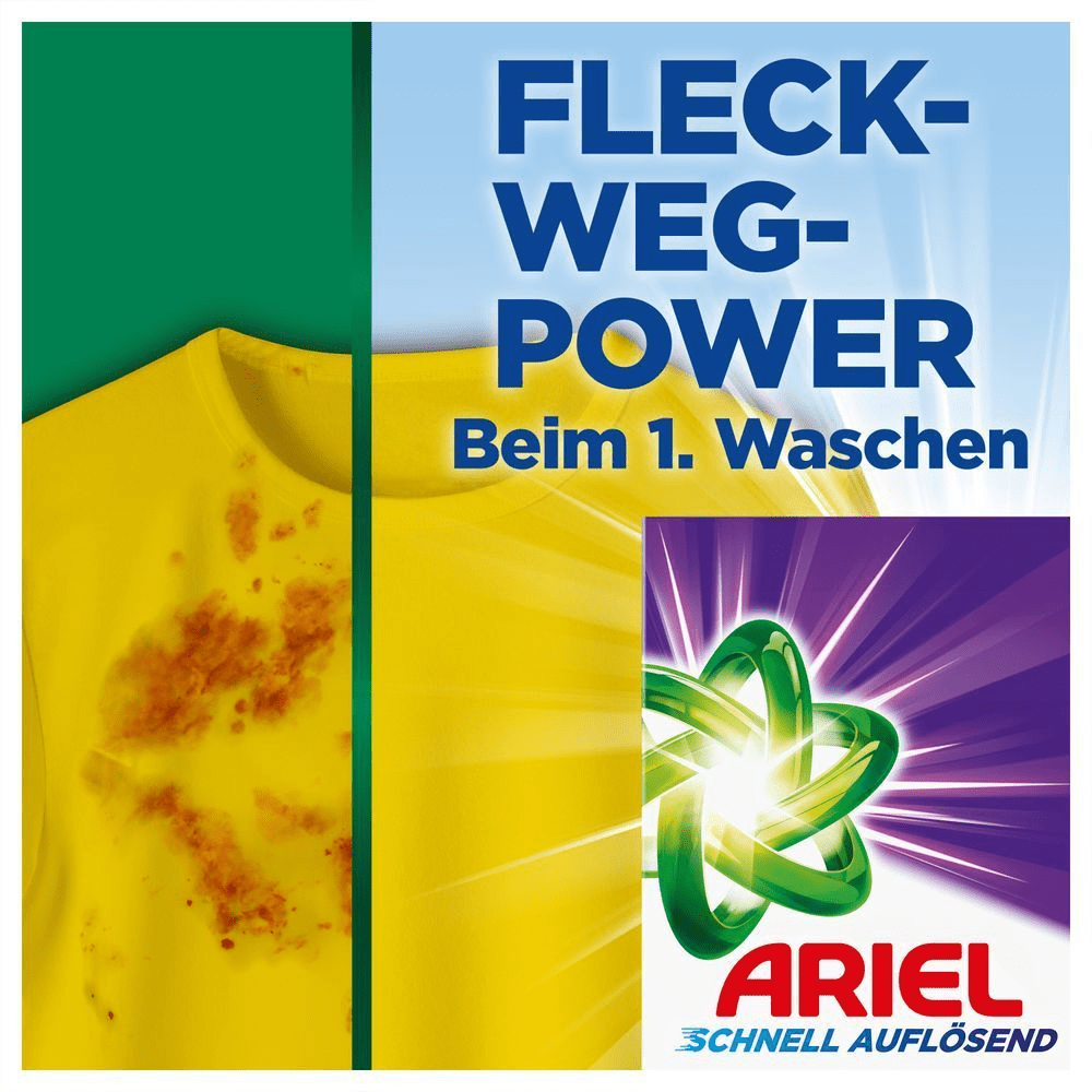 Bild: ARIEL Schnell Auflösendes Pulverwaschmittel Color+ 