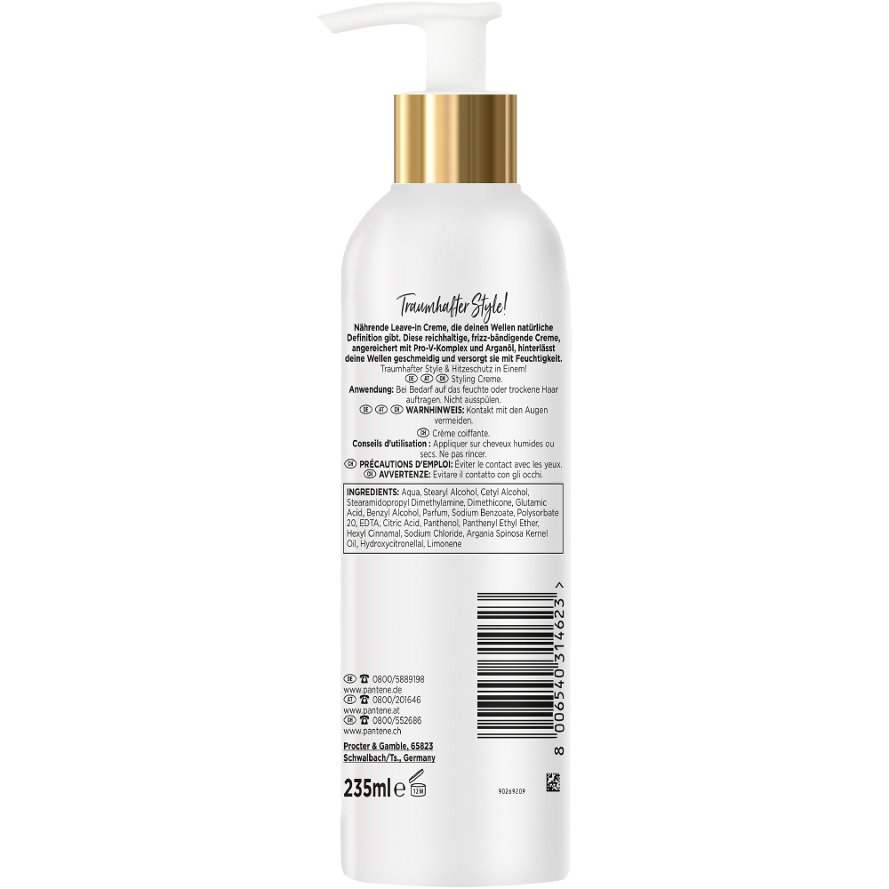 Bild: PANTENE PRO-V Pro-V Natural Waves Nährende Styling Haar Creme Mit Arganöl 