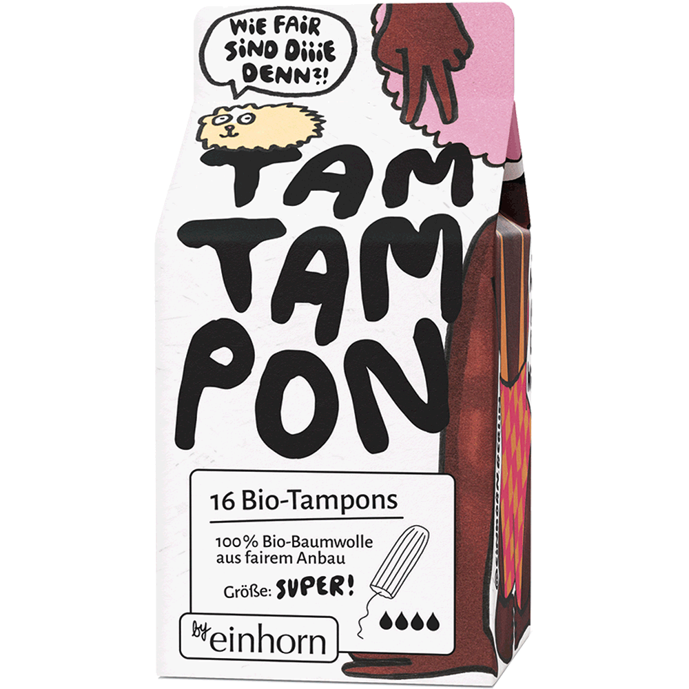 Bild: Einhorn Bio-Tampons Super 