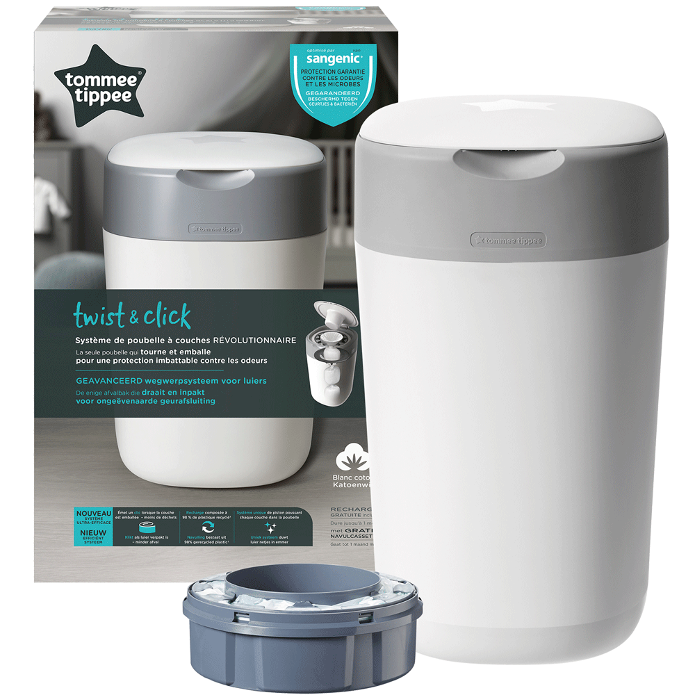 Bild: tommee tippee Windeleimer Twist & Click Weiss 