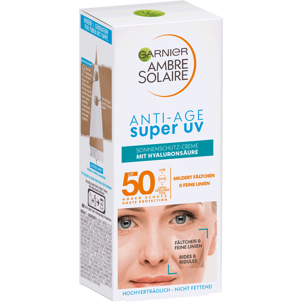 Bild: GARNIER AMBRE SOLAIRE Sensitiv Anti-Age Sonnencreme Gesicht 