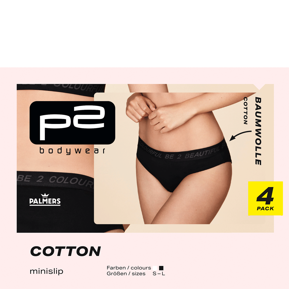 Bild: p2 Cotton Minislip schwarz