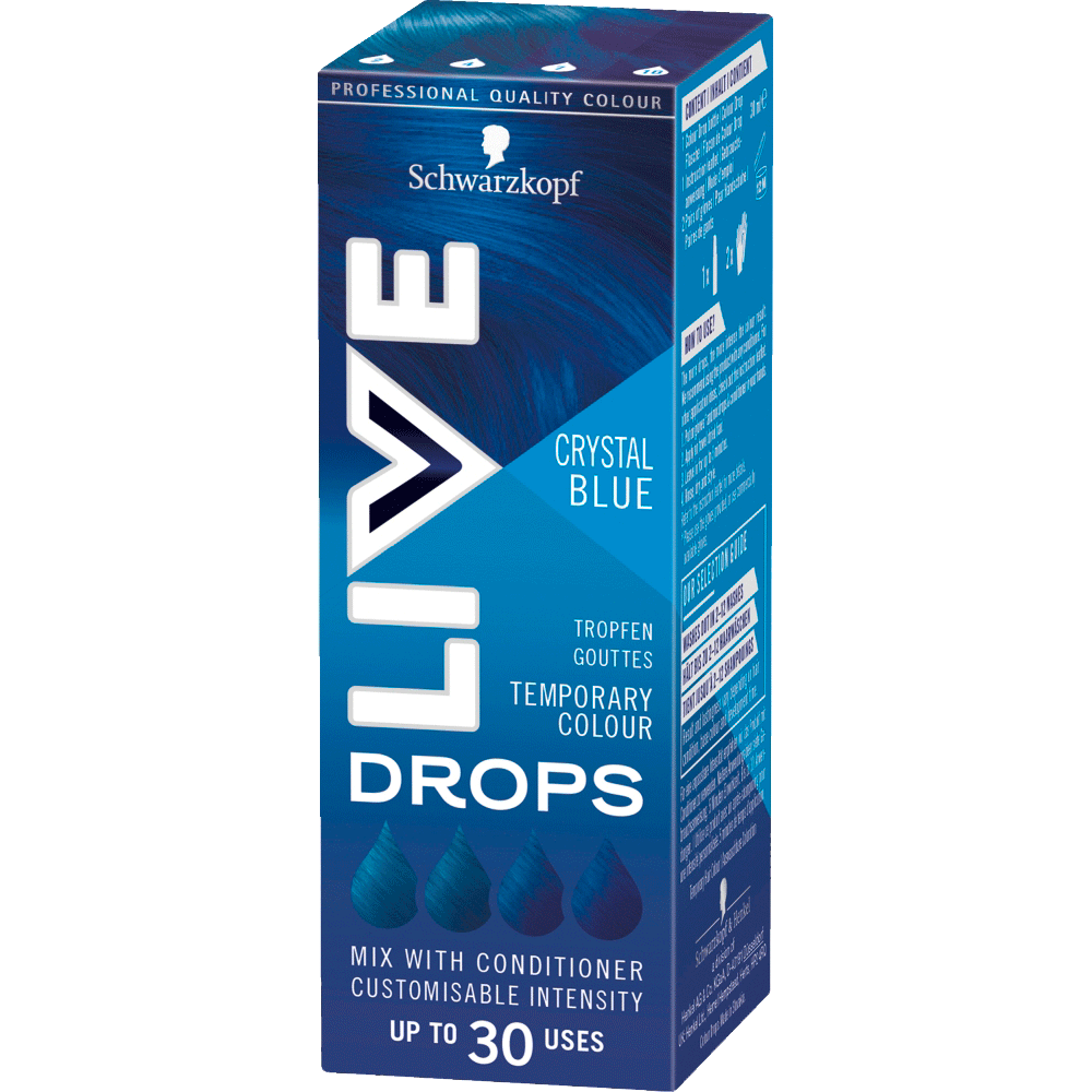 Bild: Schwarzkopf Live Color Drops Crystal Blue Crystal Blue