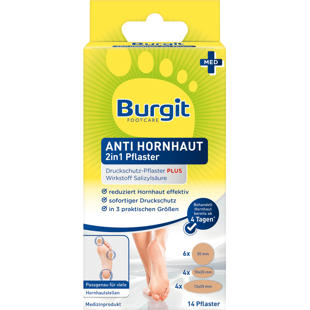 Bild: Burgit Footcare Anti Hornhaut Pflaster 