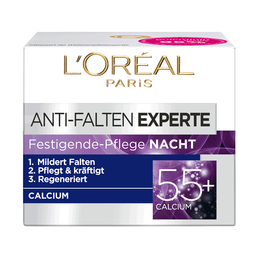 Bild: L'ORÉAL PARIS Anti Falten Experte 55+ Nachtcreme 