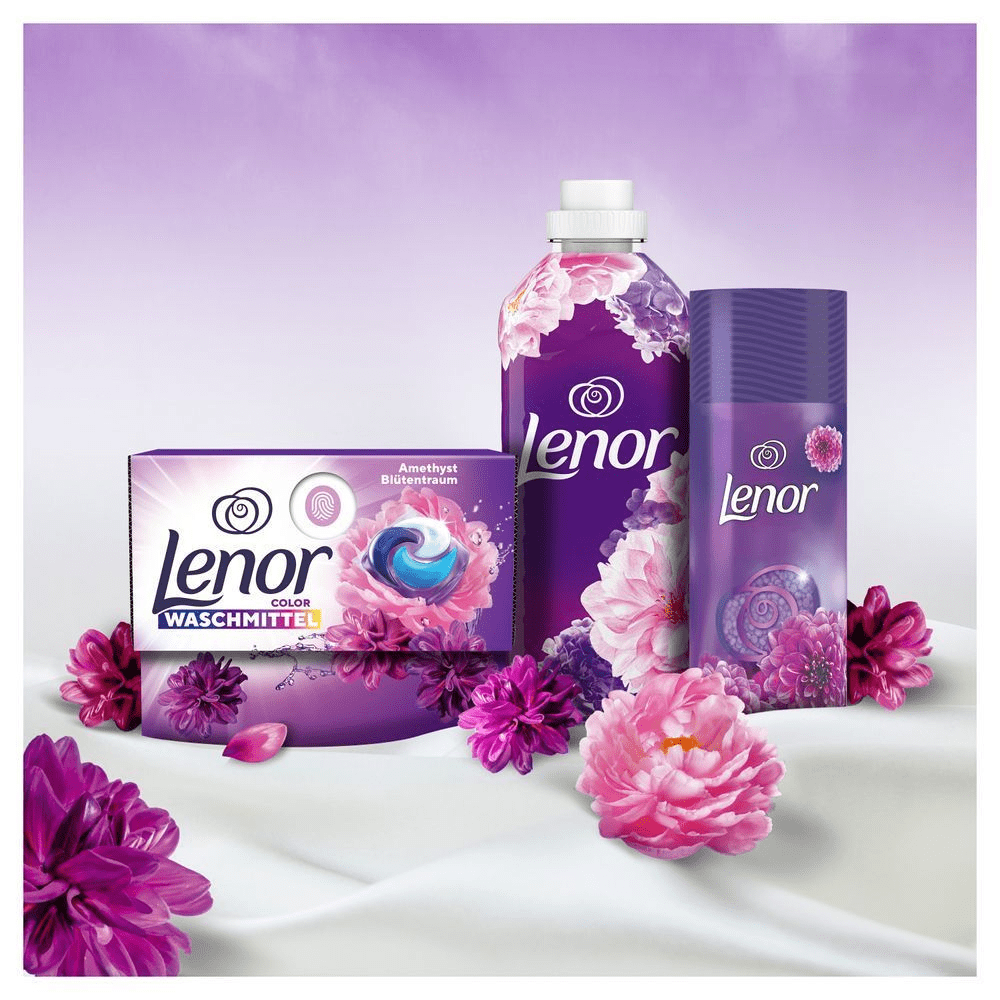 Bild: Lenor Waschmittel All-in-1 PODS® Amethyst Blütentraum 