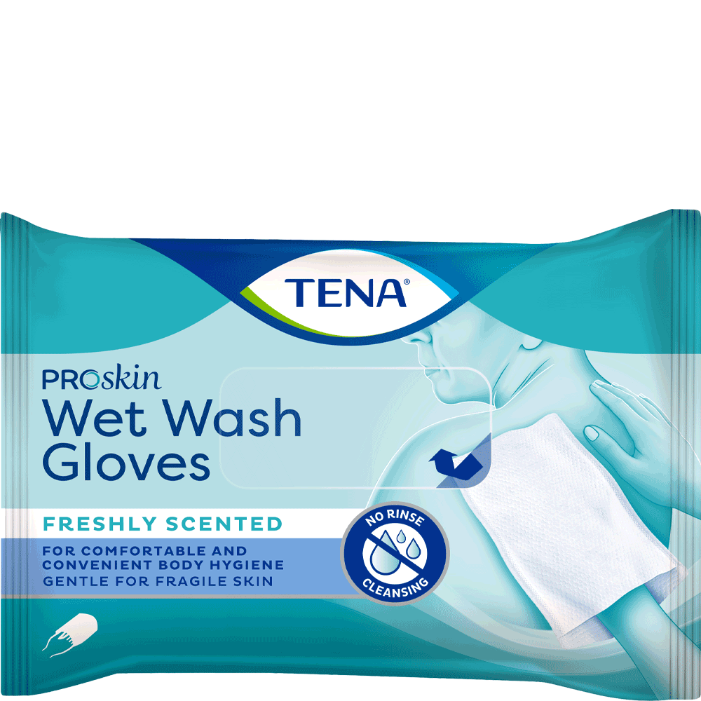 Bild: TENA Wet Wash Gloves 