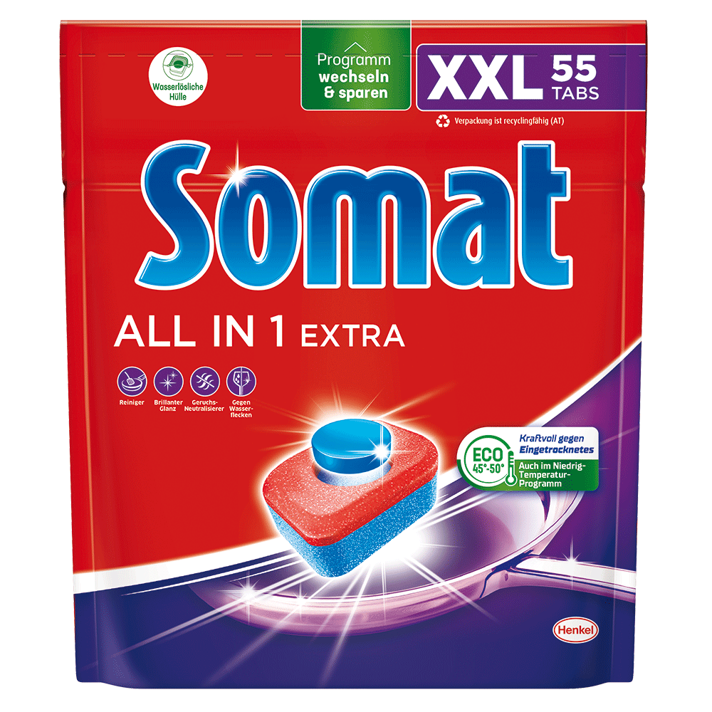 Bild: Somat All in 1 Extra Geschirrspültabs 