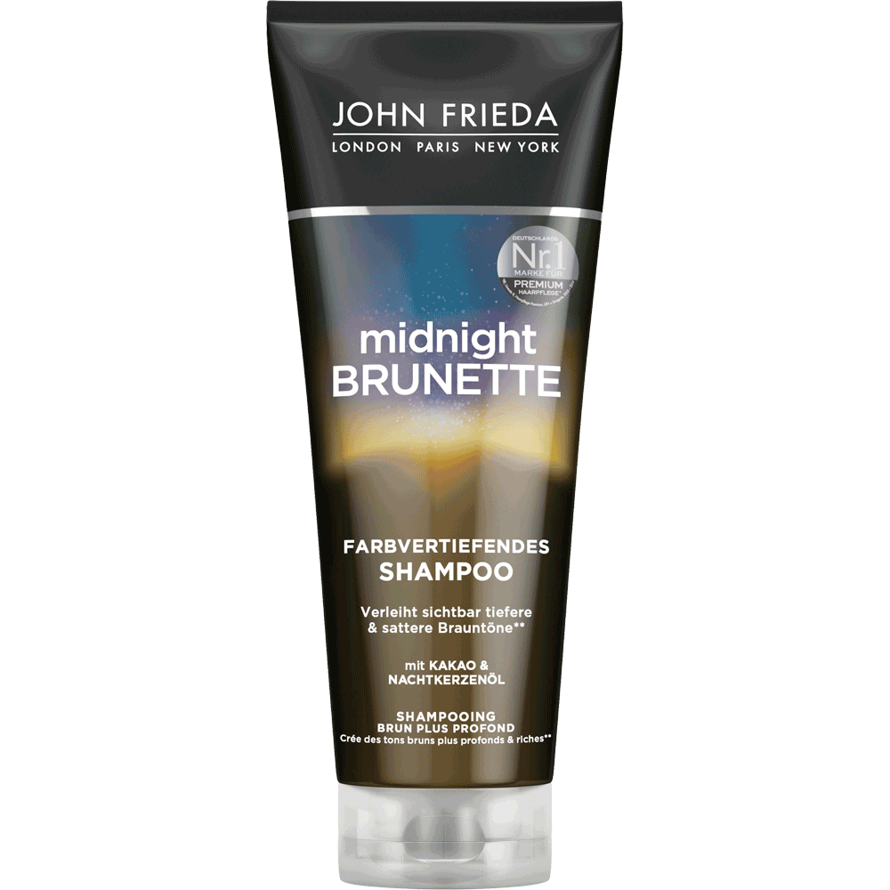 Bild: JOHN FRIEDA Midnight Brunette Farbvertiefendes Shampoo 