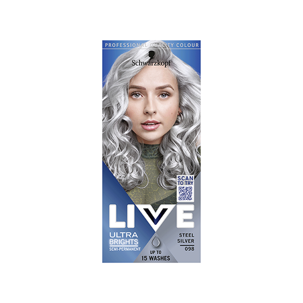 Bild: Schwarzkopf Live Ultra Brights or Pastel Haarfarbe silber