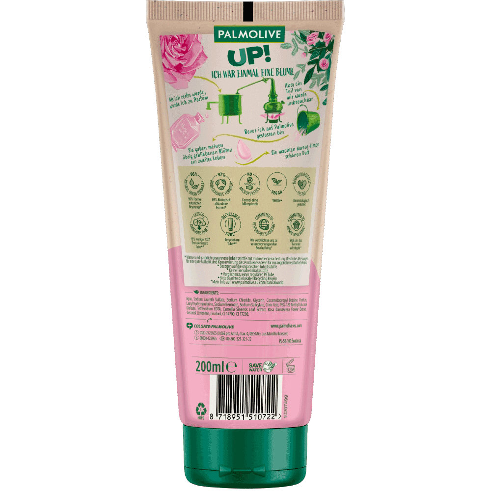 Bild: Palmolive Duschgel upcycled - Rosenblüten & Schwarzteeduft 