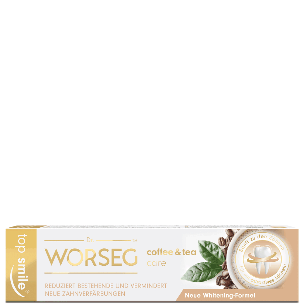 Bild: Worseg Top Smile Coffee & Tea Care Zahncreme 