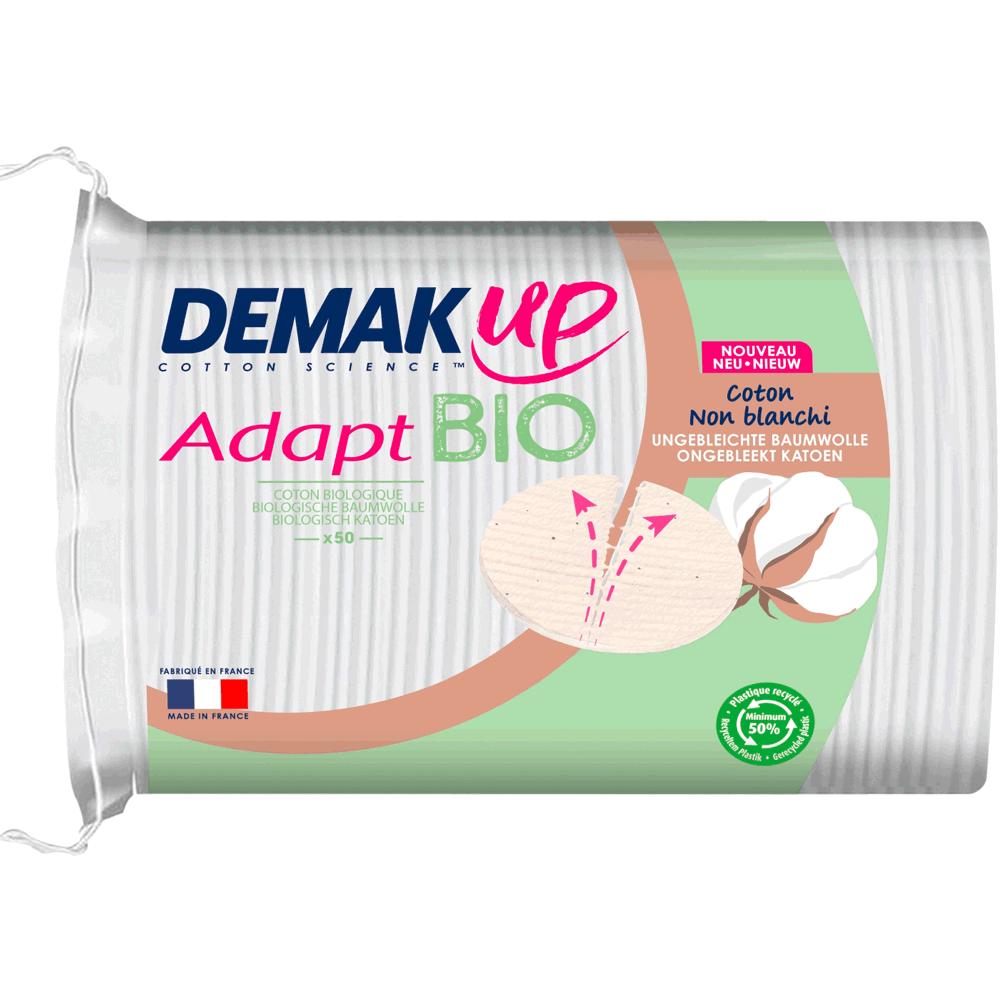 Bild: DEMAK'UP Bio Wattepads oval 