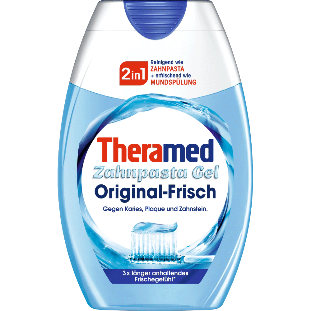 Bild: Theramed 2in1 Zahncreme + Mundspülung Original 