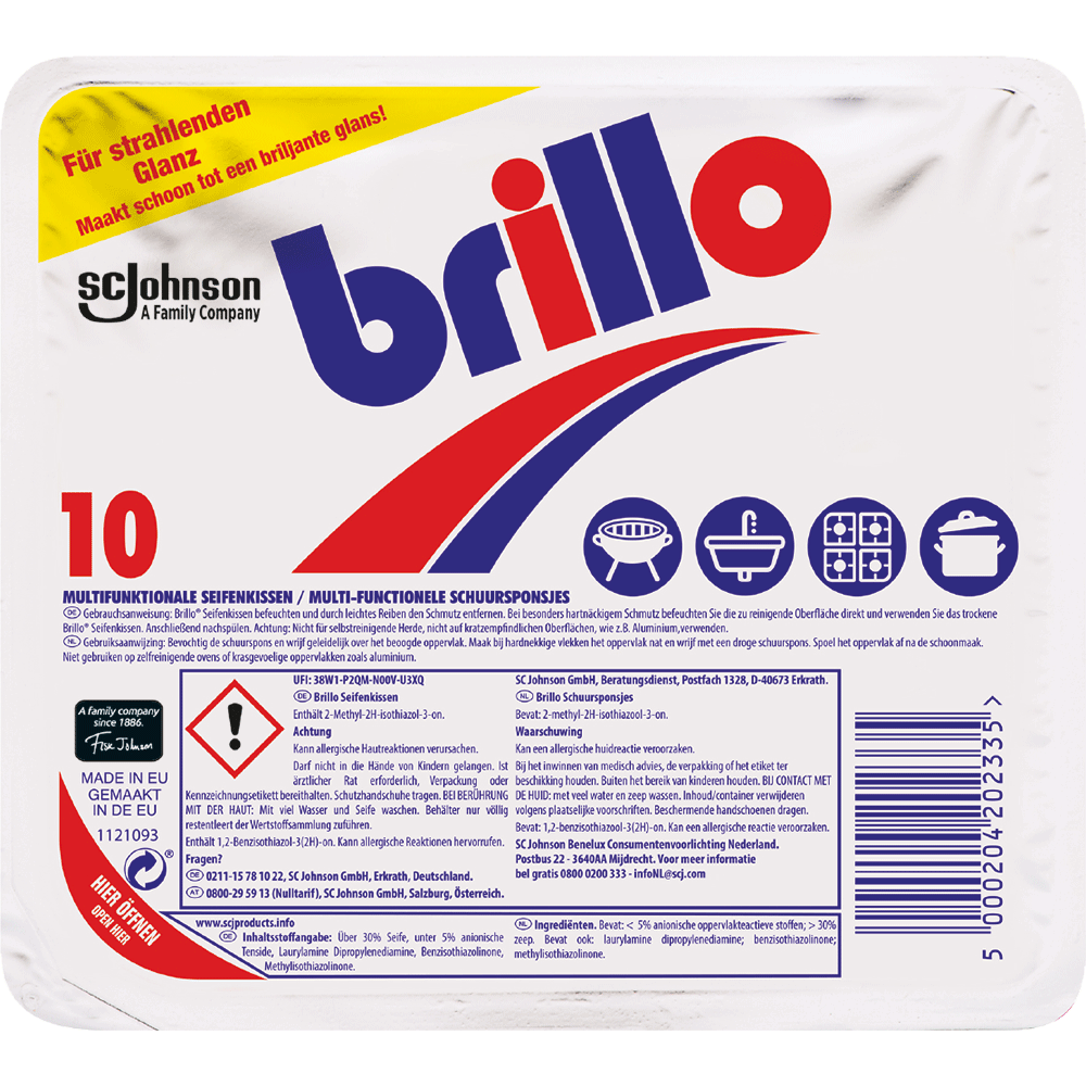 Bild: Brillo Multifunktionale Seifenkissen 