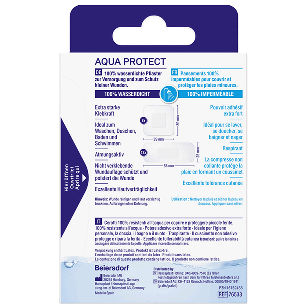 Bild: Hansaplast Aqua Protect Strips 