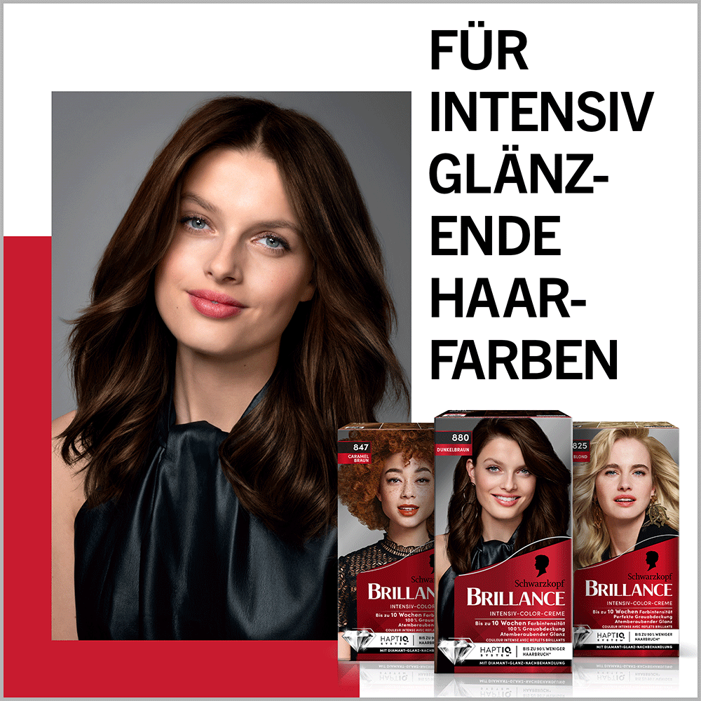 Bild: Schwarzkopf BRILLANCE Intensiv-Color-Creme schwarzrot organdi