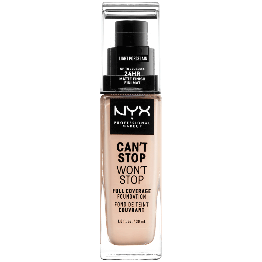 Bild: NYX Professional Make-up Can't Stop Won't Stop 24-Hour Foundation light porcelain