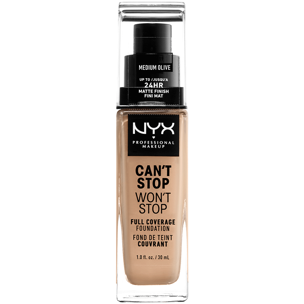 Bild: NYX Professional Make-up Can't Stop Won't Stop 24-Hour Foundation medium olive