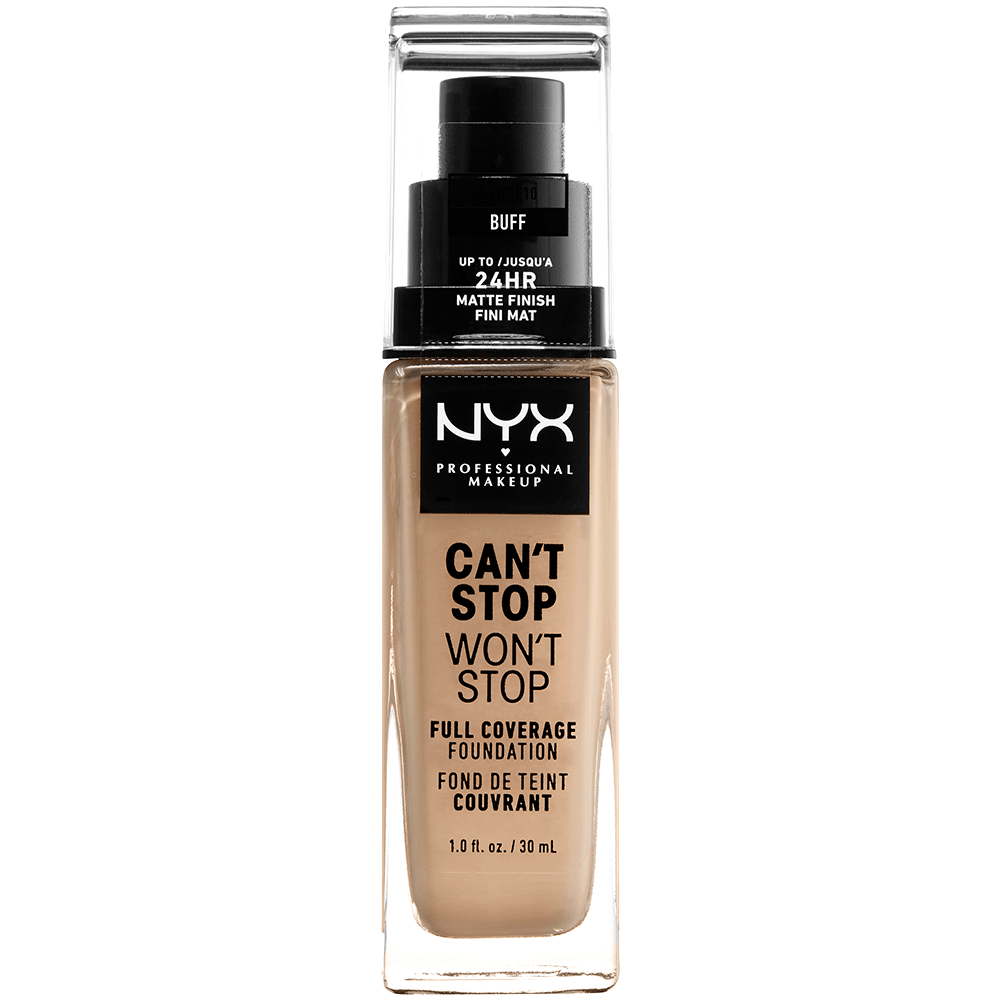 Bild: NYX Professional Make-up Can't Stop Won't Stop 24-Hour Foundation buff