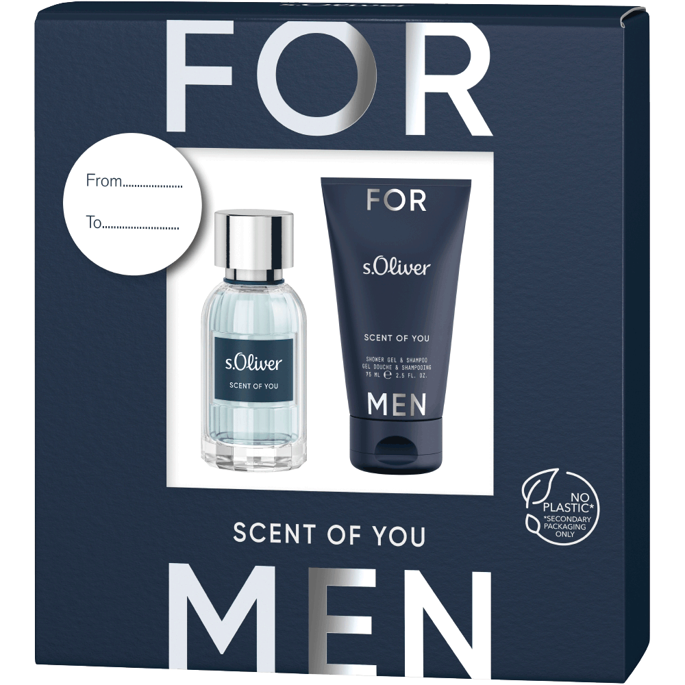 Bild: s.Oliver Scent Of You Men Geschenkset Eau de Toilette 30 ml + Duschgel 75 ml 