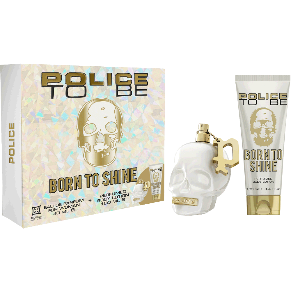 Bild: Police To Be Born To Shine Woman Geschenkset Eau de Parfum 40 ml + Bodylotion 100 ml 