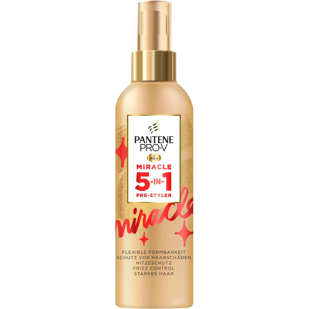 Bild: PANTENE PRO-V Miracle 5-In-1 Pre-Styling Haarspray Mit Hitzeschutz 