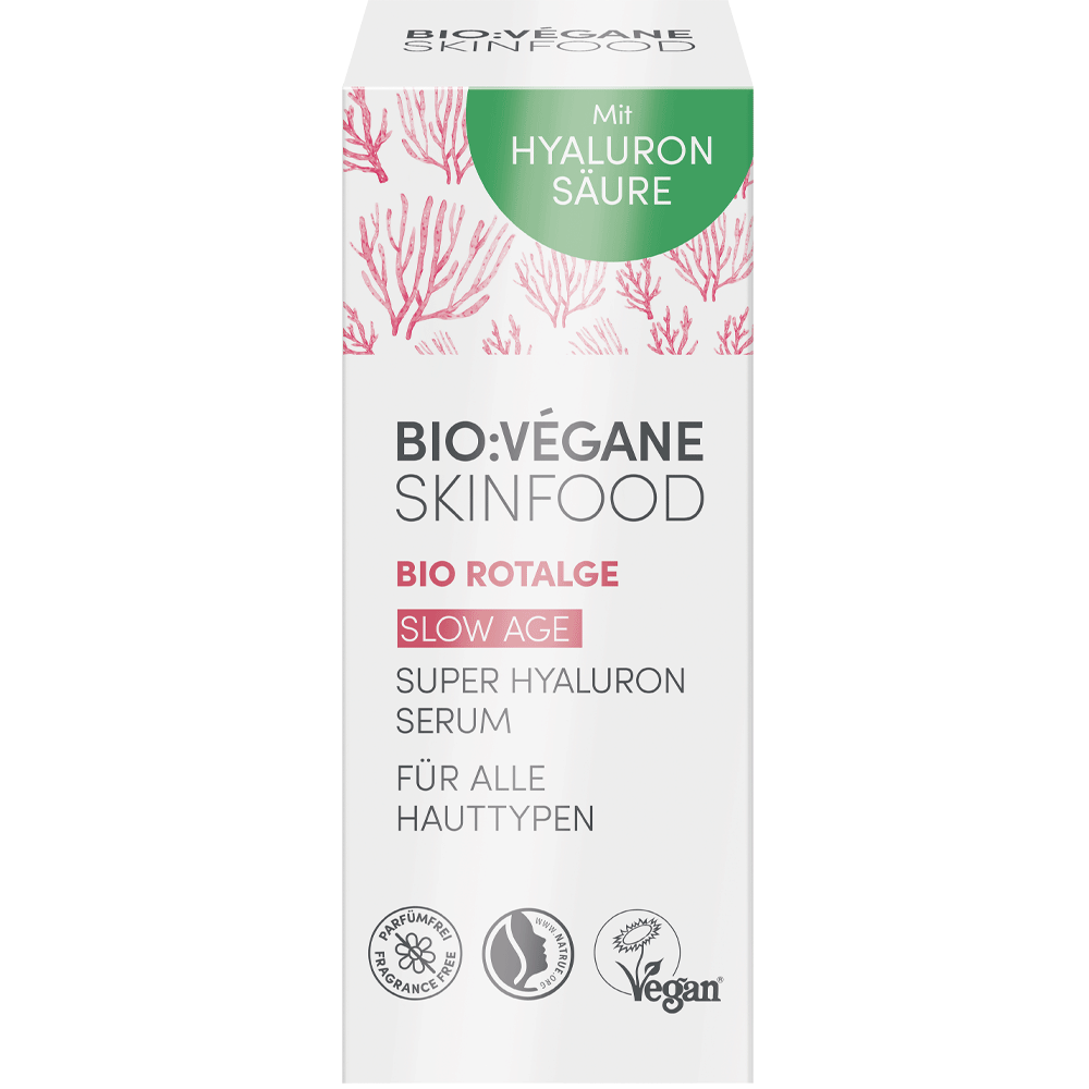 Bild: Bio Vegane Skinfood Super Hyaluron Serum Rotalge Slow Age 