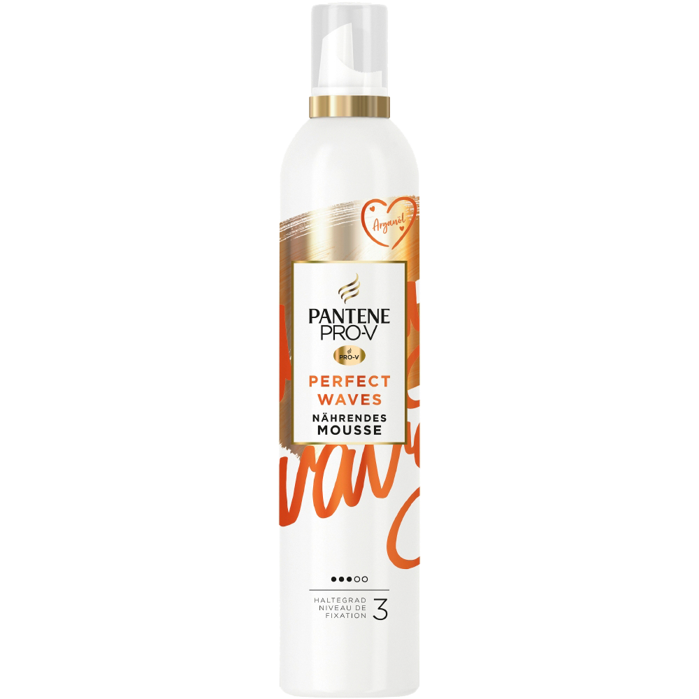 Bild: PANTENE PRO-V Perfect Waves Nährendes Haar Mousse Mit Arganöl 