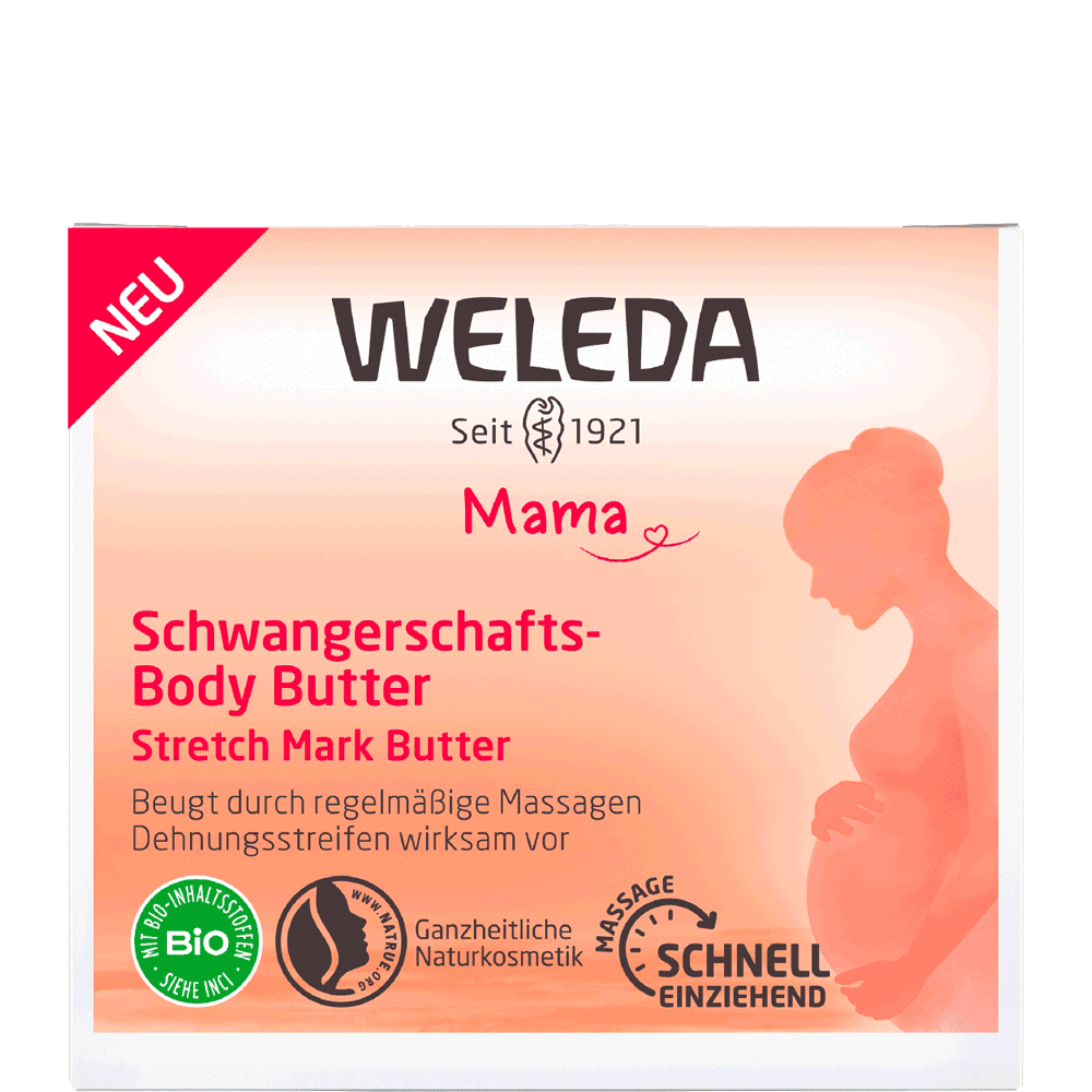 Bild: WELEDA Schwangerschaftsbody Butter 