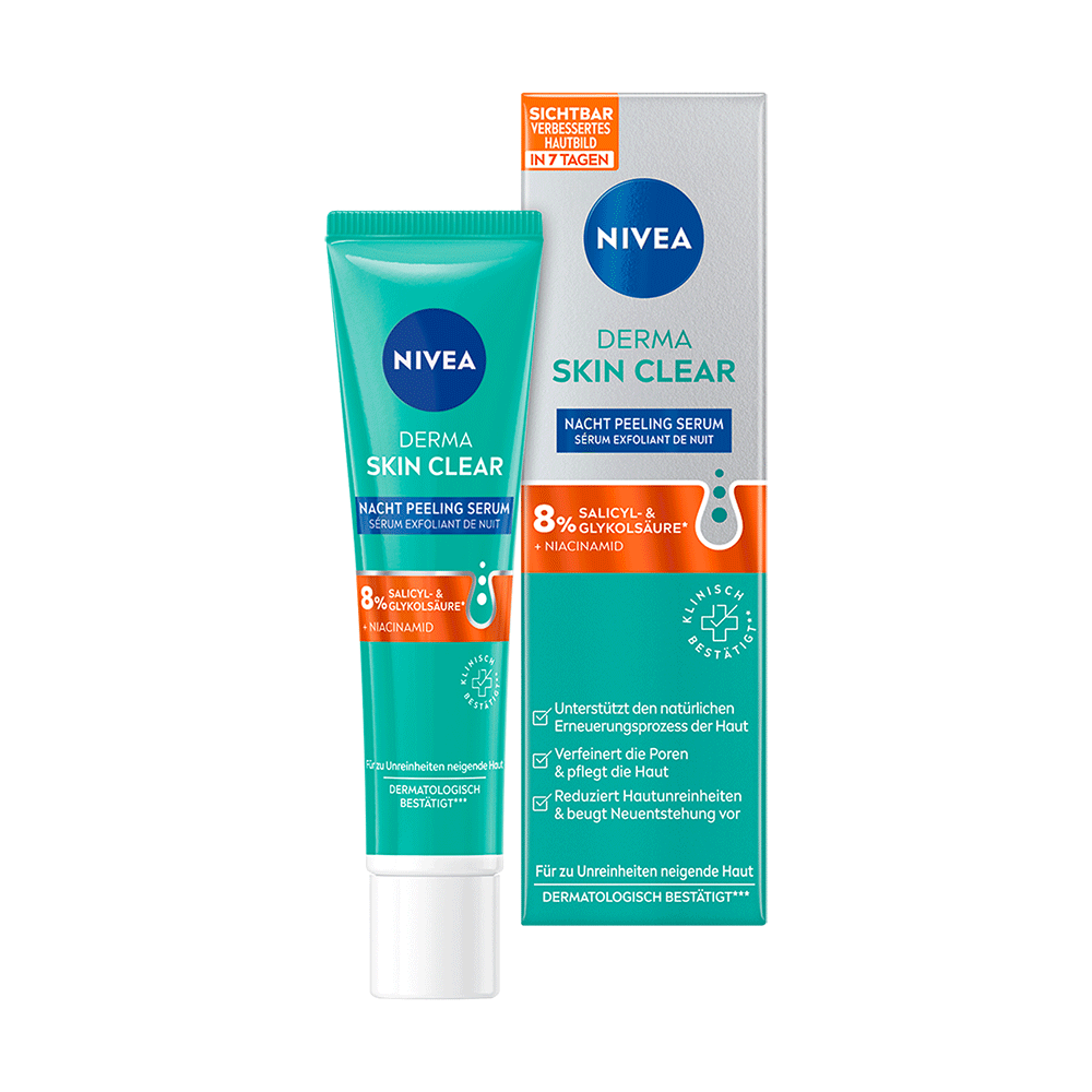 Bild: NIVEA Derma Skin Clear Nacht Peeling Serum 