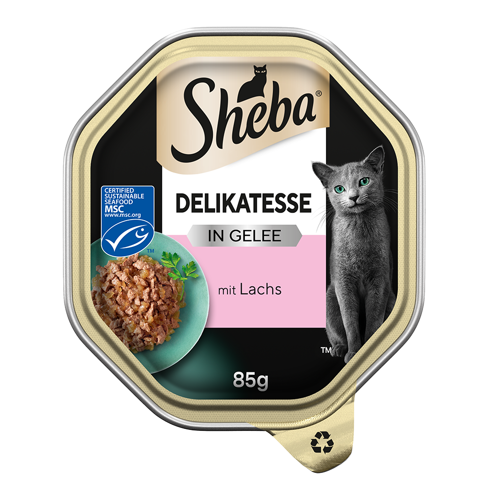 Bild: Sheba Delikatesse in Gelee mit Lachs 