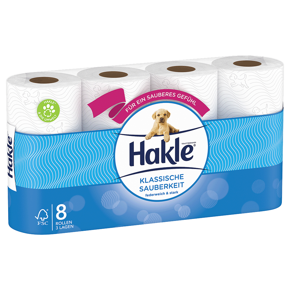 Bild: Hakle Toilettenpapier Klassiche Sauberkeit 