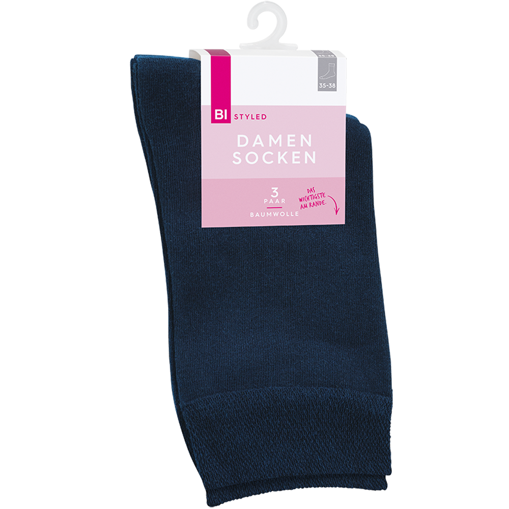 Bild: BI STYLED Damen Socken Baumwolle marine