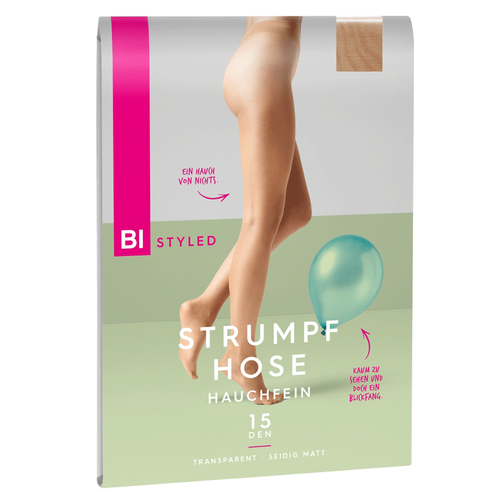 Bild: BI STYLED Strumpfhose hauchfein 15 DEN champagner