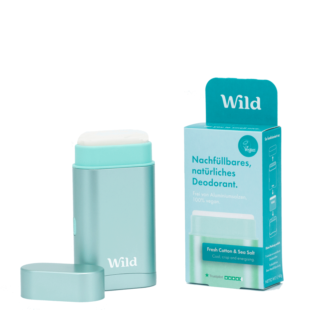 Bild: WILD Deostick Starter Kit Fresh Cotton & Sea Salt 