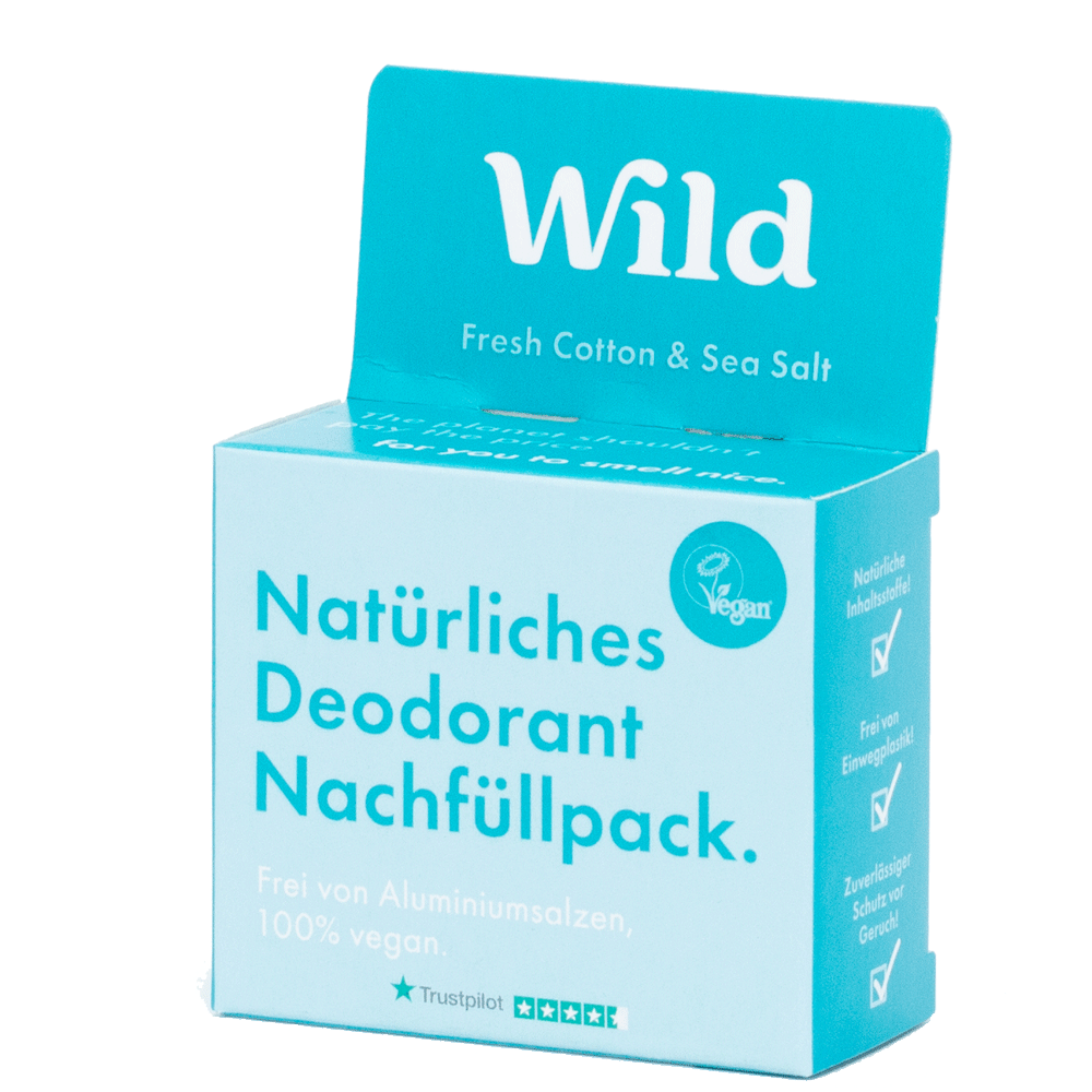 Bild: WILD Deo Stick Refill Fresh Cotton & Sea Salt 