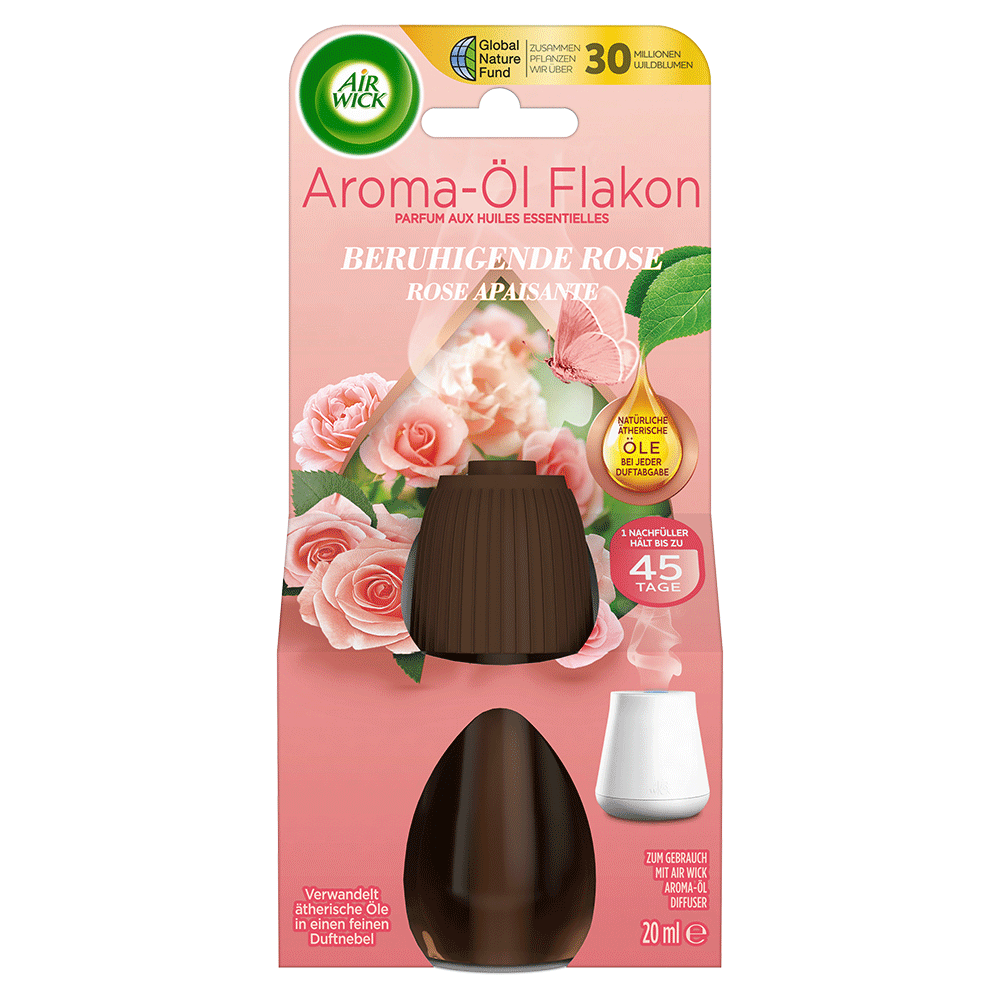 Bild: AIRWICK Aroma Öl Flakon Nachfüllung Beruhigende Rose 