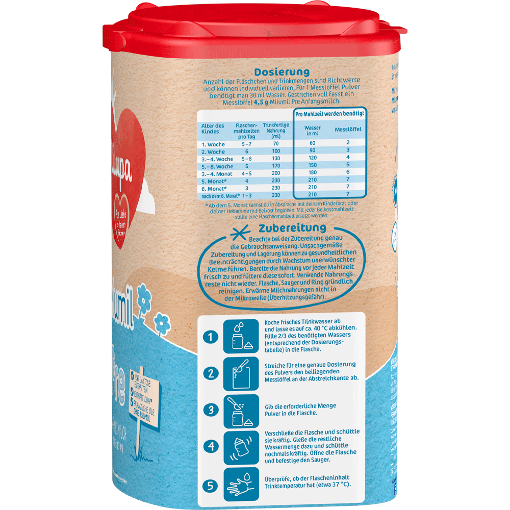 Bild: Milupa Milumil Pre, Anfangsmilch 